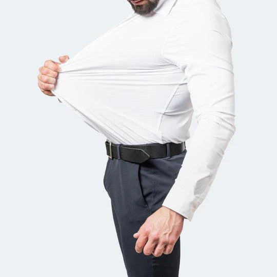 Camisa Flexível Black Bear® Tecido Seda Gelo - Não Amarrota Anti-odor